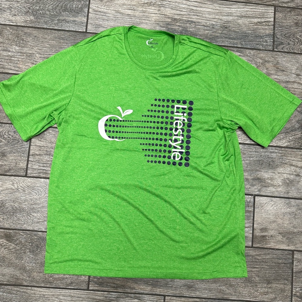 Lifestyle Mens Short Sleeve Athletic Dri Wick Tee New Size XL